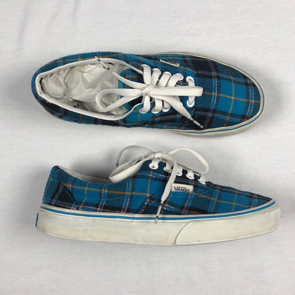 Vans authentic lo wmns 9 plaid men’s 7